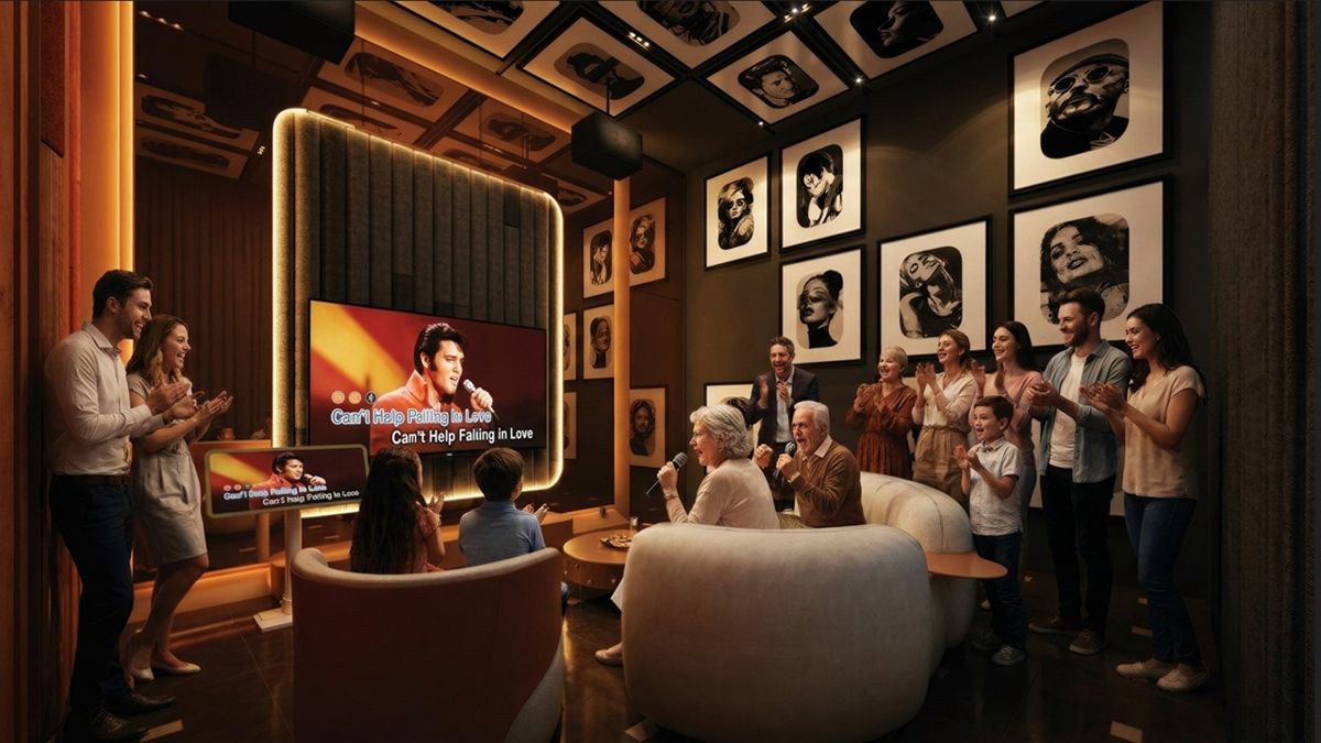 G’Vinton karaoke room artist impression