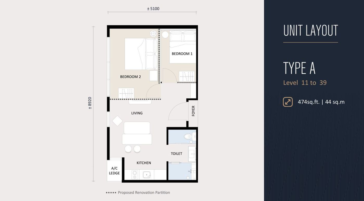 G’Vinton Type A floor plan