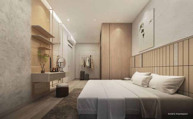 G’Vinton Duplex furnished interior artist impression 4