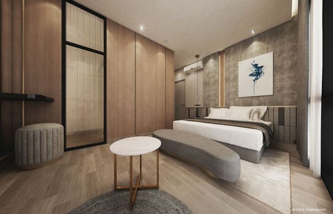 G’Vinton Duplex furnished interior artist impression 3