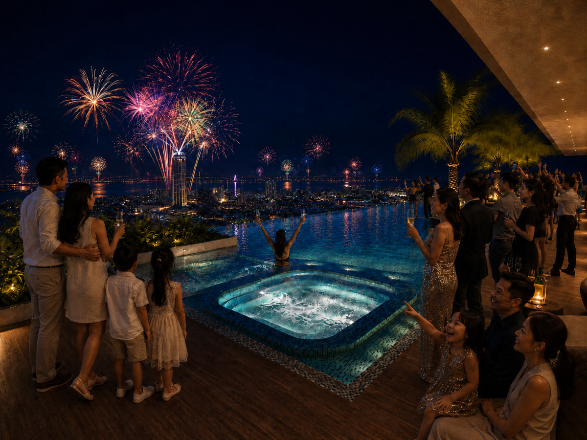 G’Vinton night scene fireworks artist impression