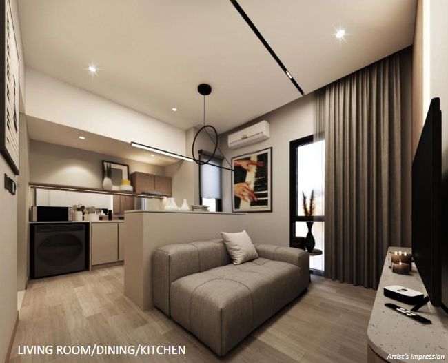 G’Vinton Type A furnished interior artist impression 1