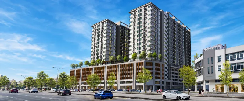 Aralia Park building facade — Aralia Park development exterior artist impression