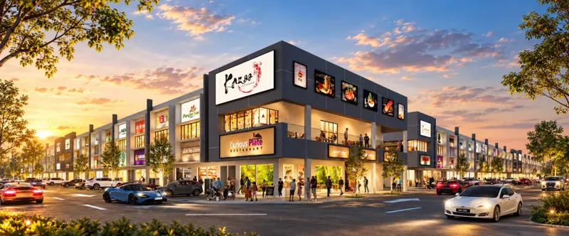 City Centre Business Hub 2 building facade — Building exterior from the supplied project brochure