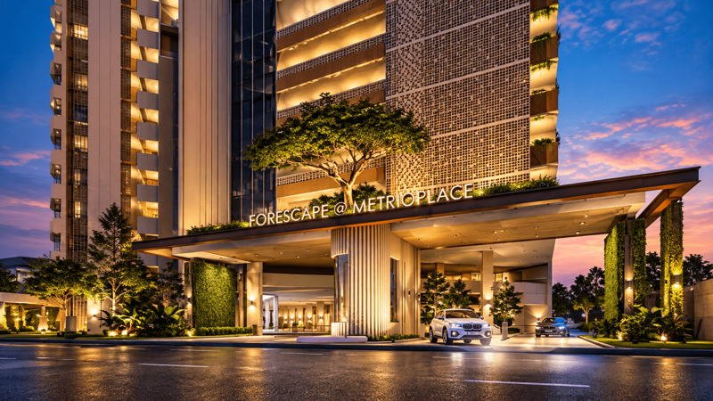 Forescape @ Metrioplace building facade — Project image supplied in the PropIn Project Library