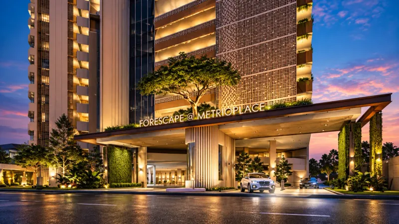 Forescape @ Metrioplace building facade — Project image supplied in the PropIn Project Library