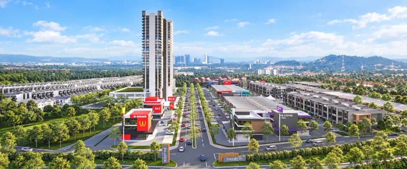 Puncak City @ Juru South building facade — Building exterior or project masterplan from the supplied or official project material