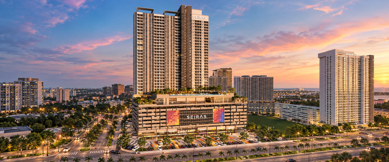 Seiras Residences building facade — Project image supplied in the PropIn Project Library