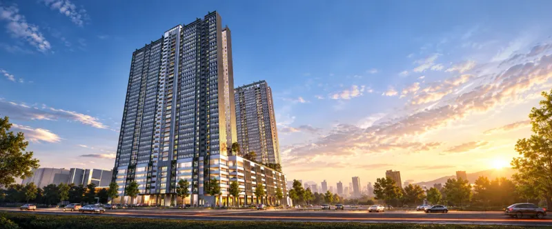 Versa Junior Apartment building facade — Project image supplied in the PropIn Project Library