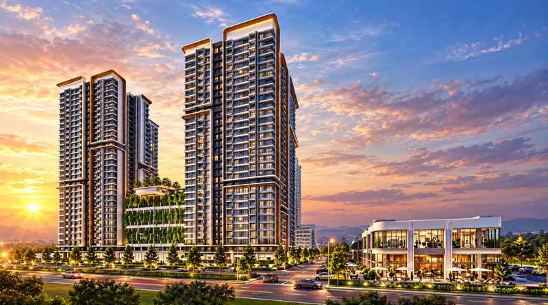 Vi Residence building facade — Vi Residence visual supplied in the PropIn Project Library
