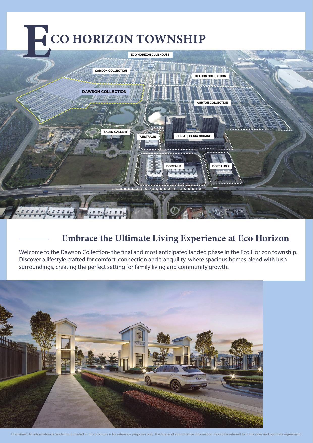 Eco Dawson @ Eco Horizon — Eco Horizon township setting