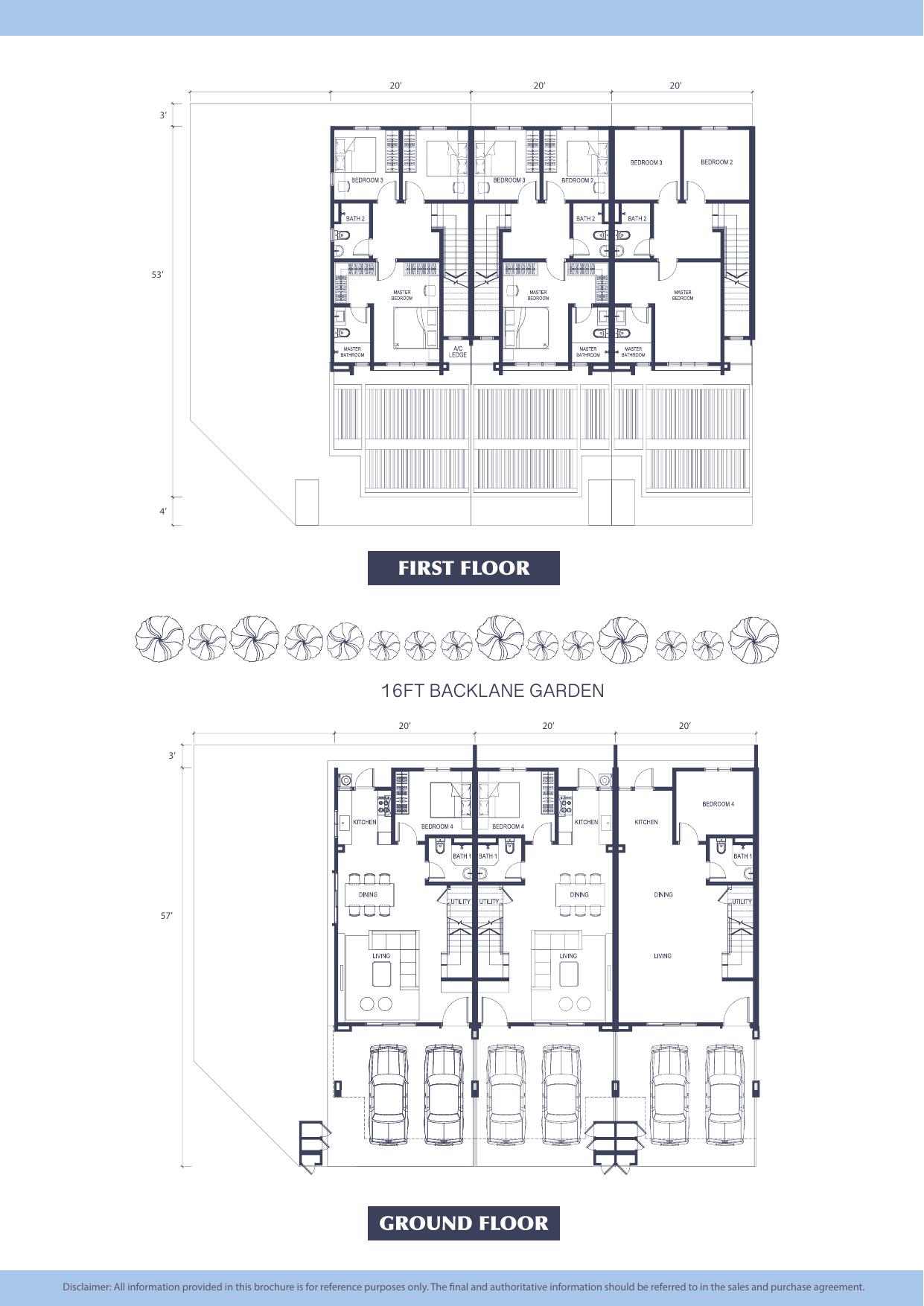 Eco Dawson terrace home floor plan