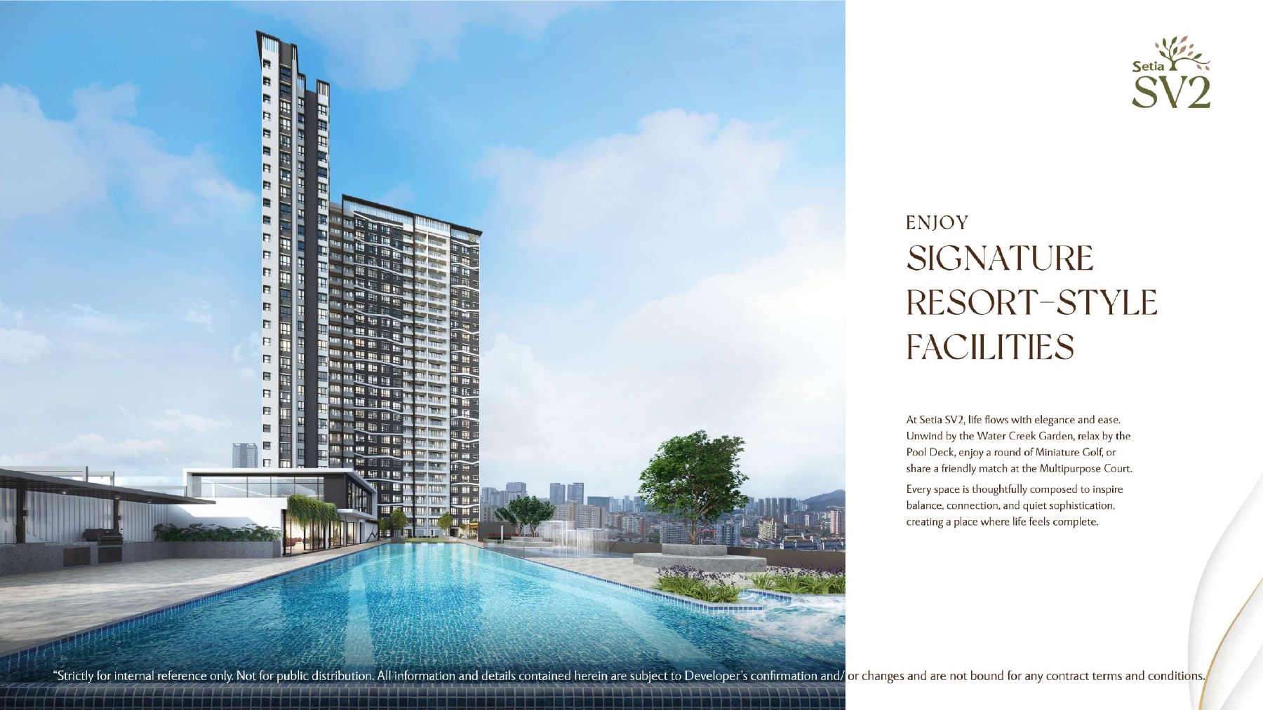 Setia SV2 — Resort-style swimming pool
