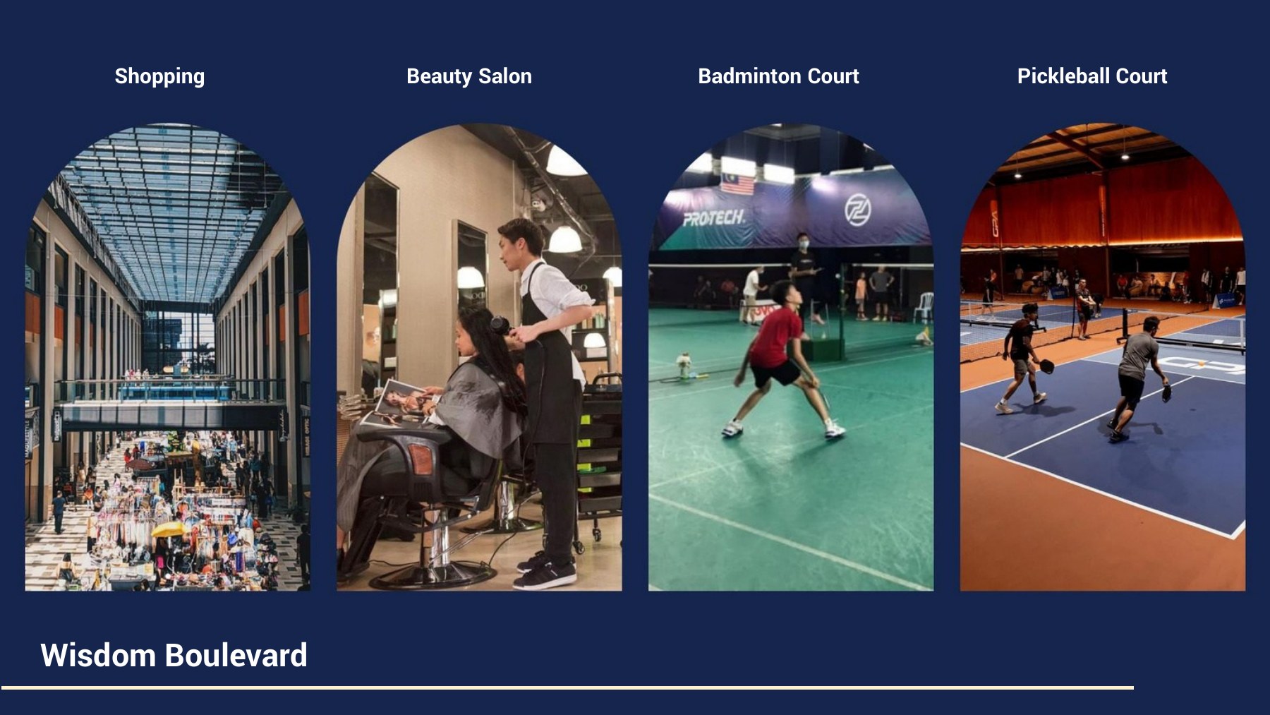 Wisdom Boulevard — Retail and recreation mix