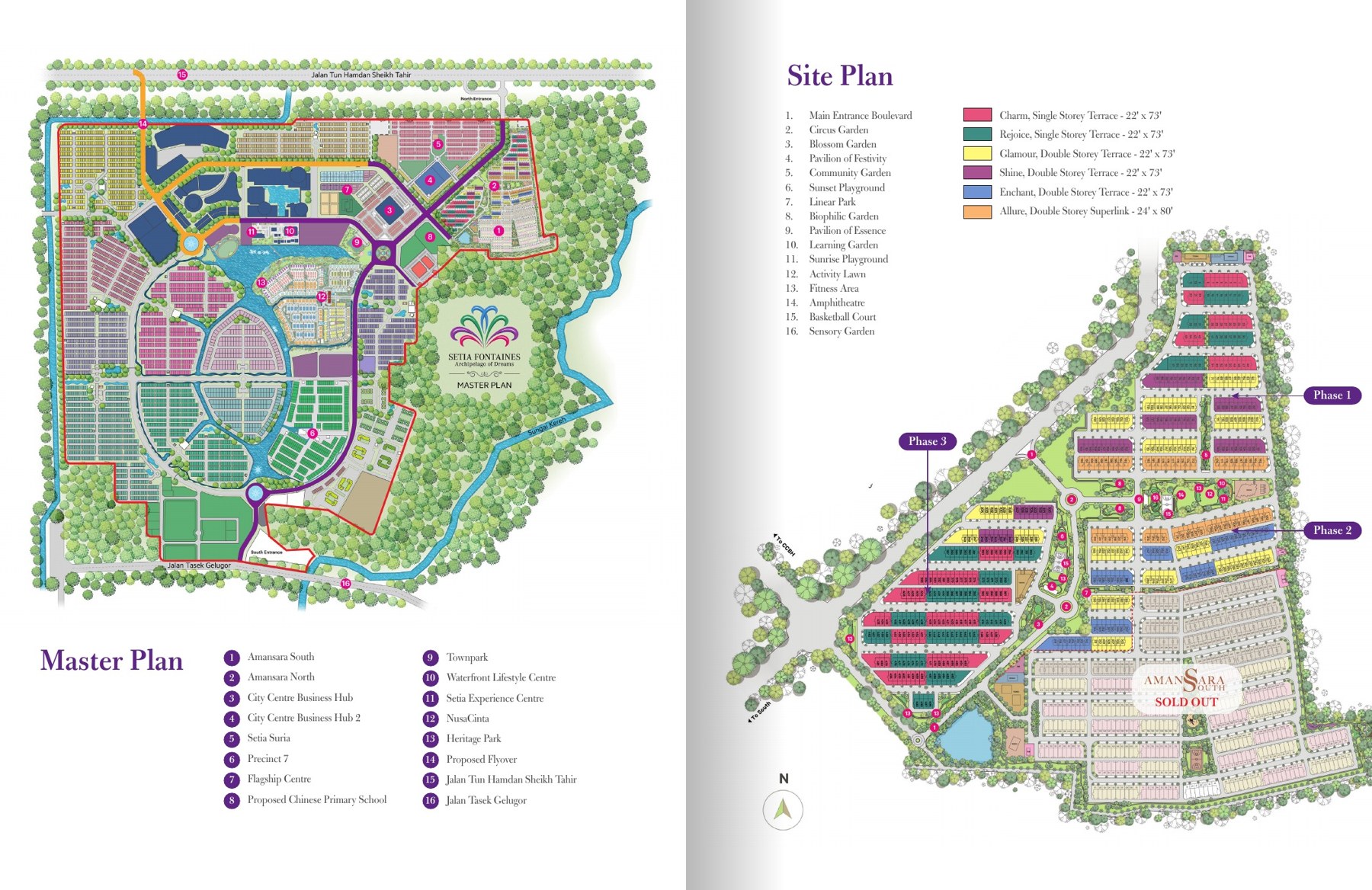 Amansara North @ Setia Fontaines — Amansara North site plan