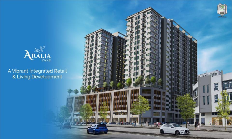 Aralia Park building facade — Aralia Park development exterior artist impression