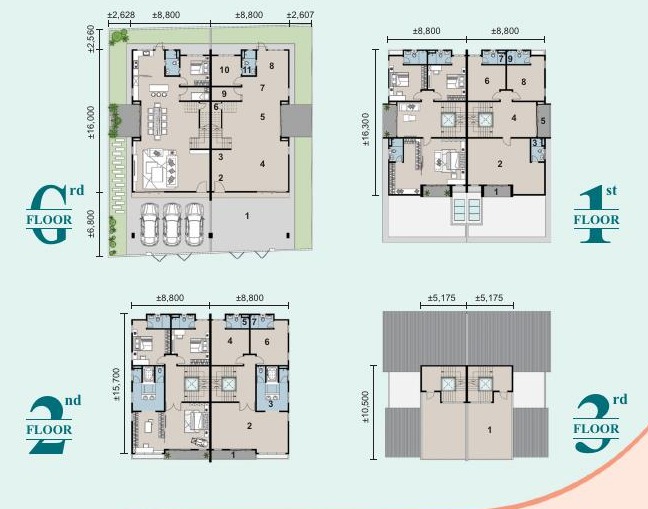Double Tree Residences Daisy floor plan