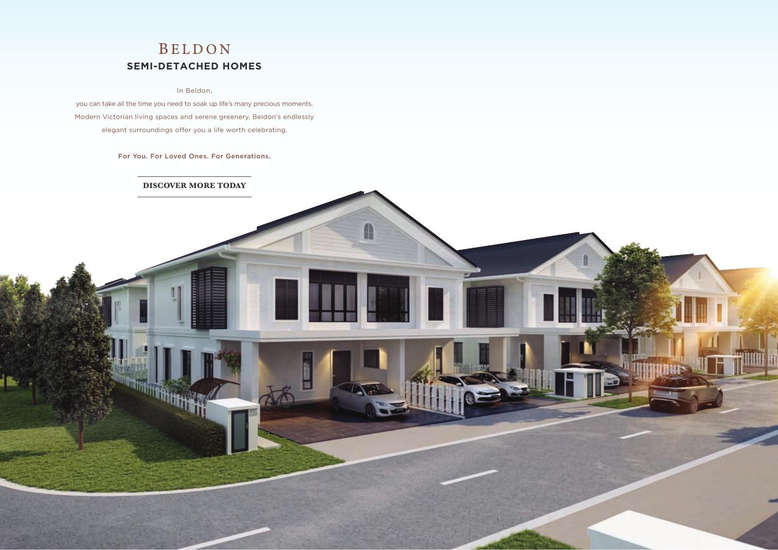 Eco Beldon @ Eco Horizon building facade — Eco Beldon semi-detached facade artist impression from the supplied brochure