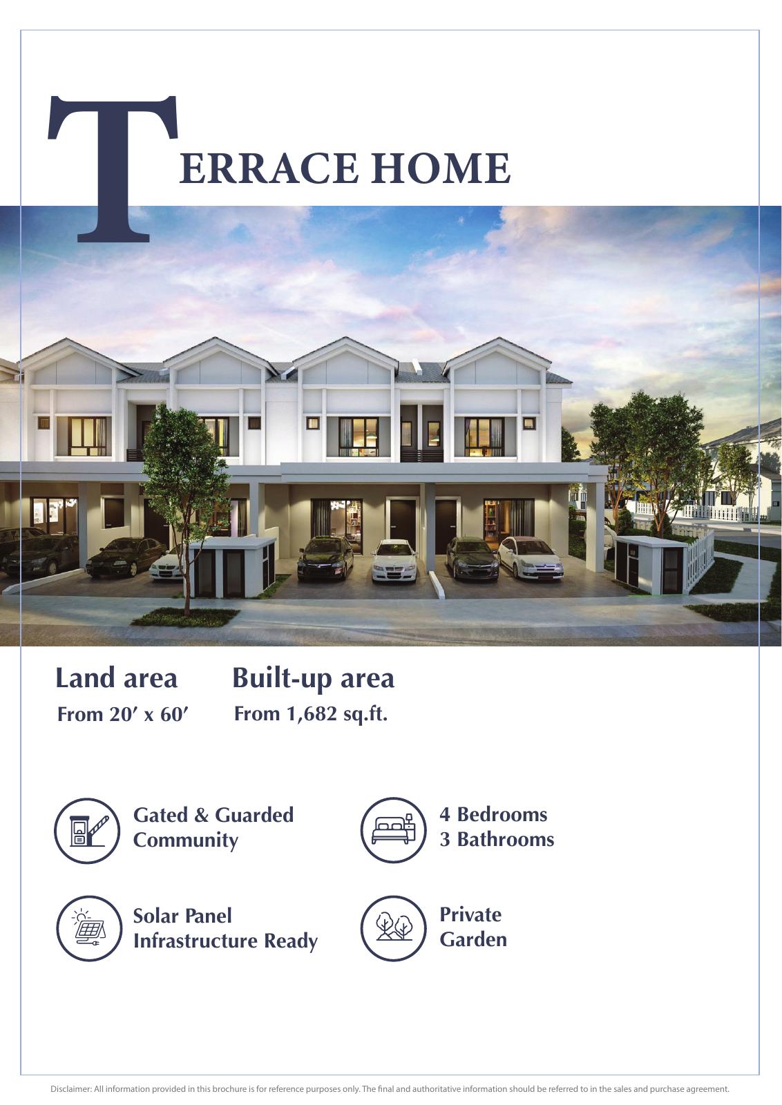 Eco Dawson @ Eco Horizon building facade — Eco Dawson terrace-home facade artist impression from the supplied brochure
