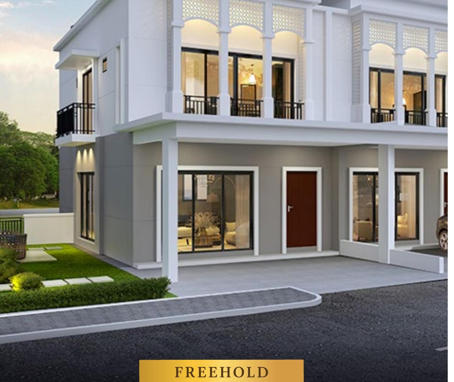 Ferringhi Hills building facade — Developer artist impression