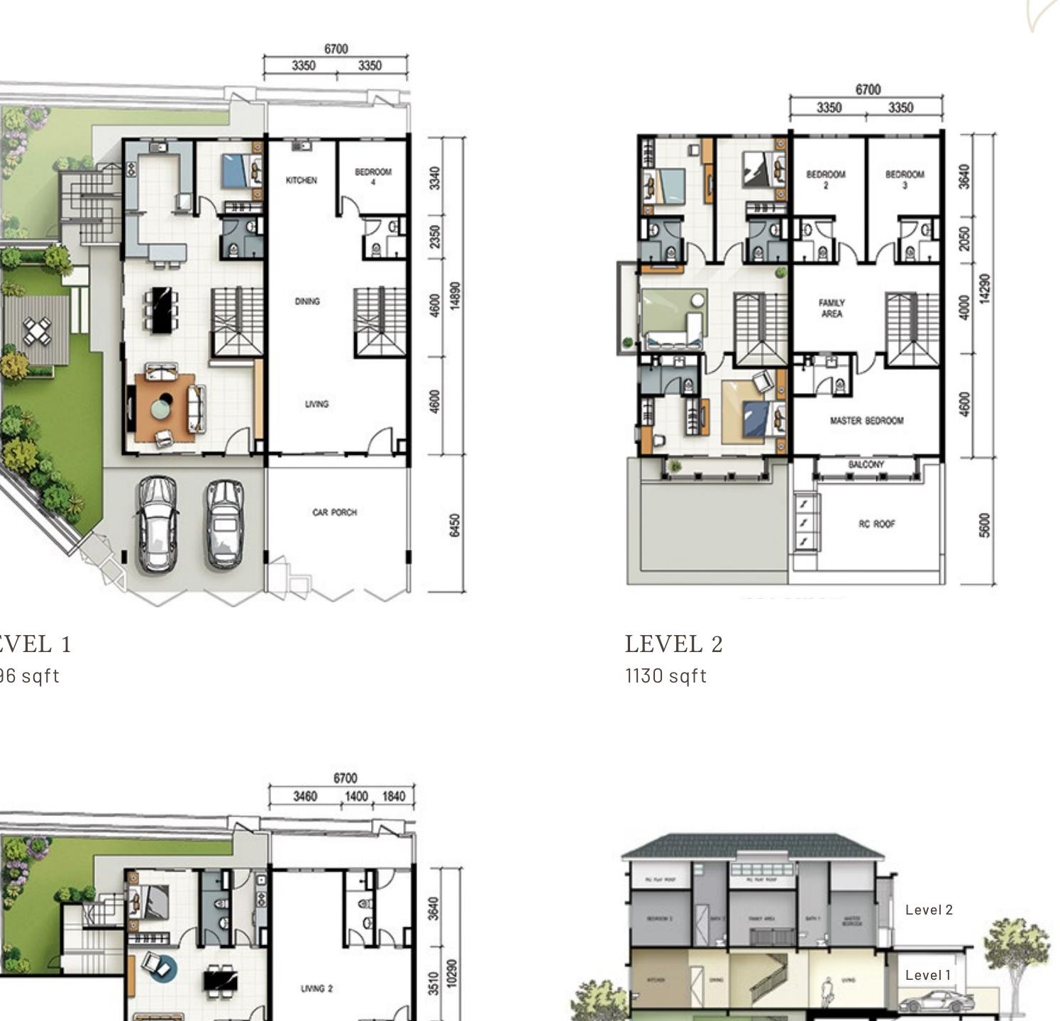 Ferringhi Hills Type A intermediate floor plan