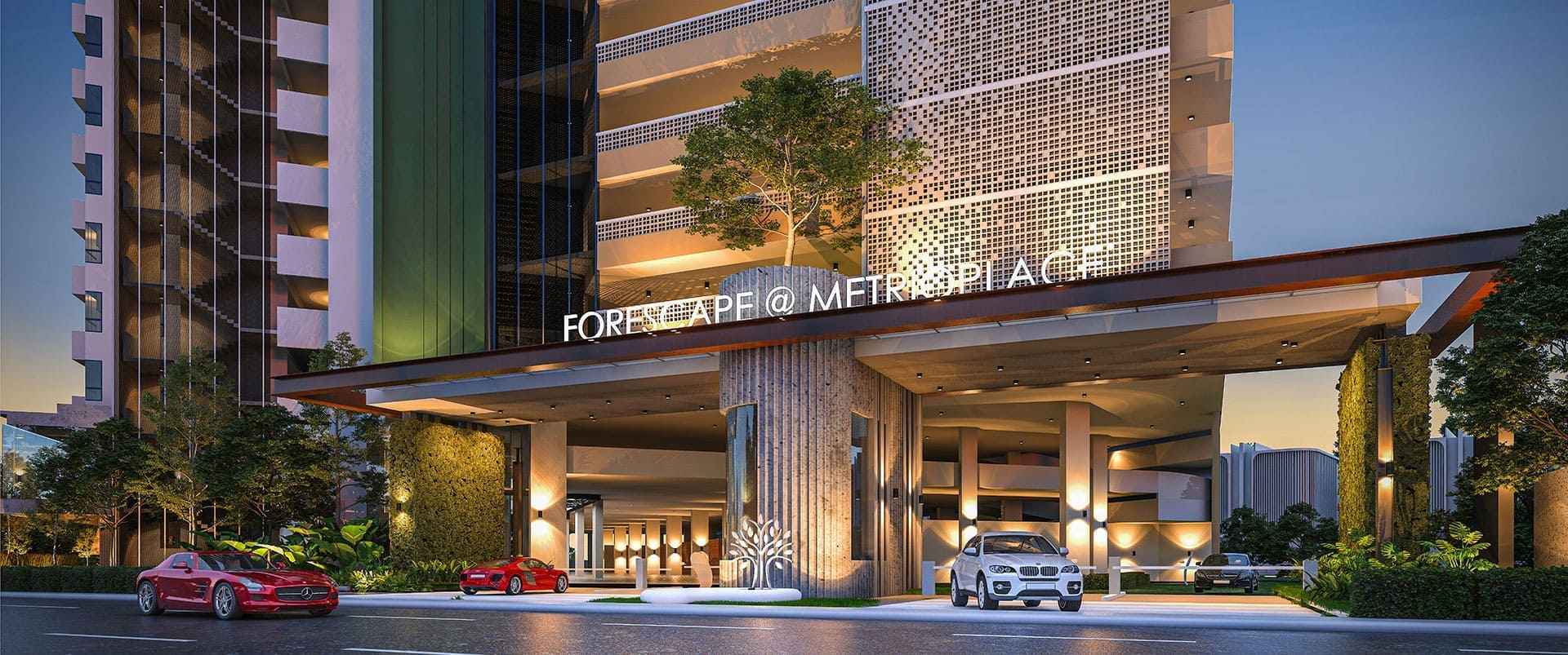 Forescape @ Metrioplace building facade — Developer artist impression