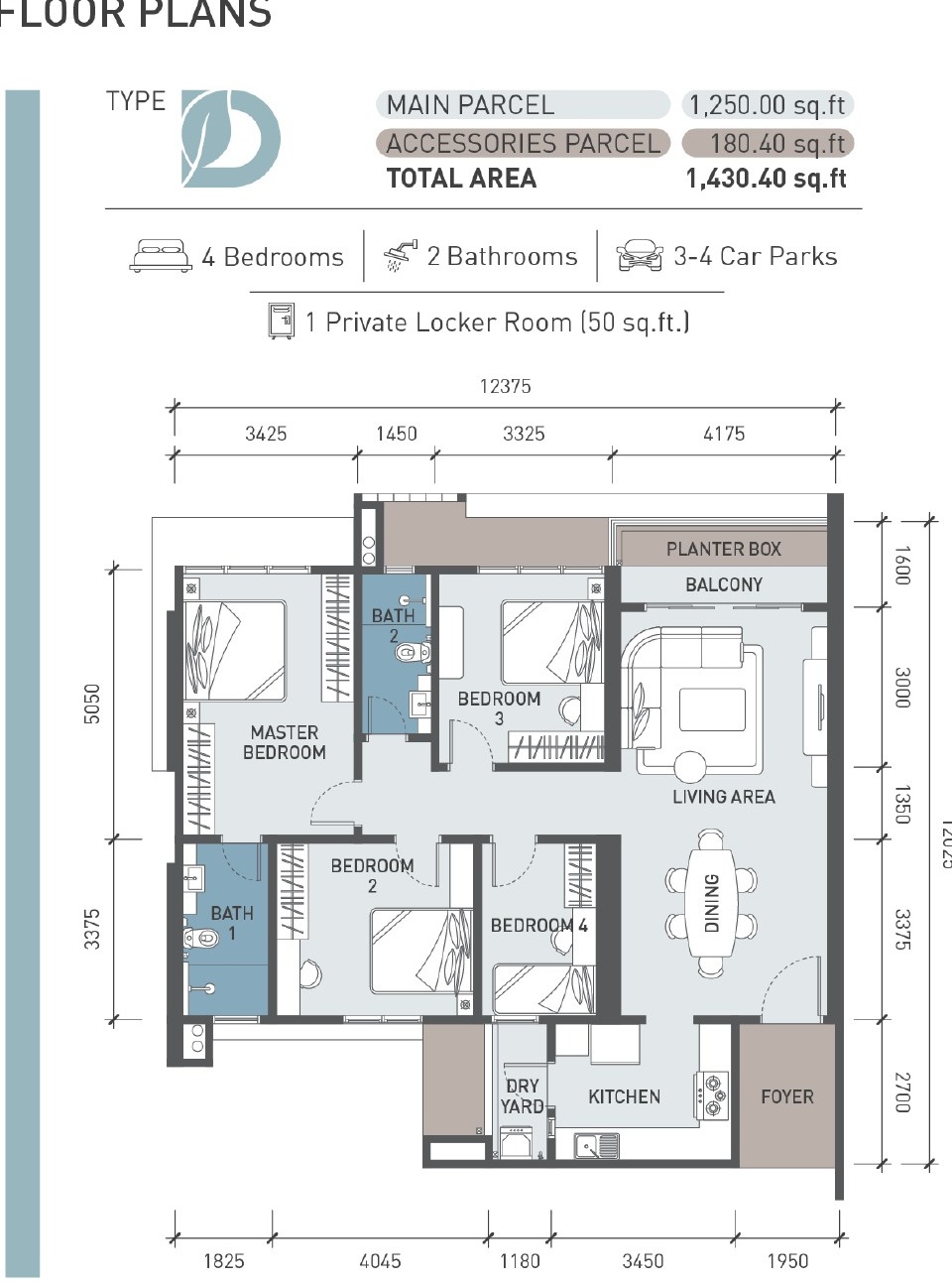 Goodwood Residences Type D floor plan