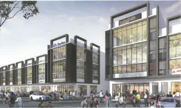 HI World City — Shop-office frontage