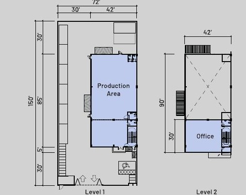 Ideal Business Hub Semi-detached factory floor plan