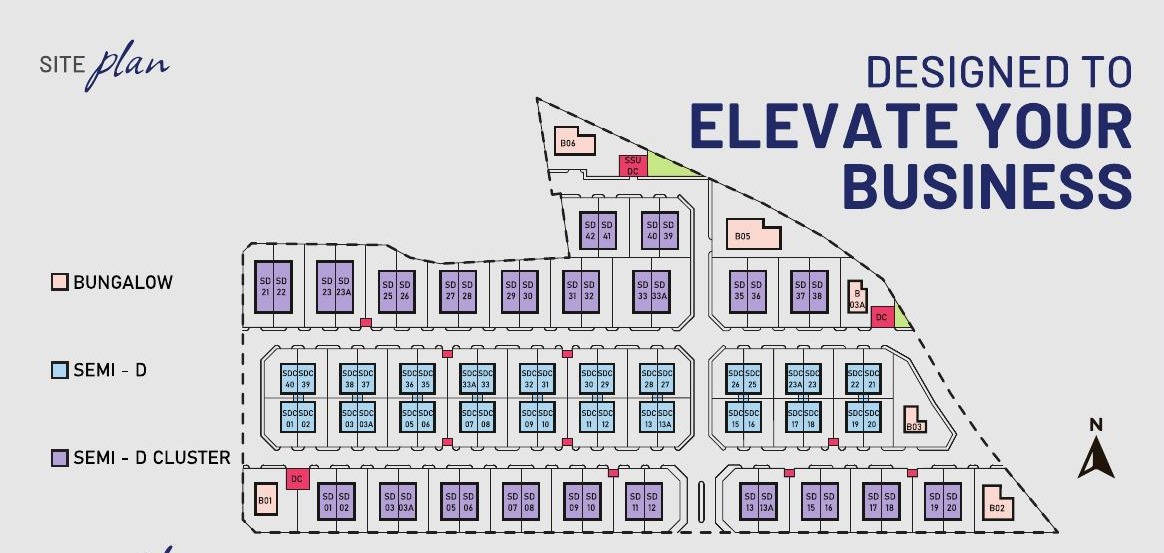 Ideal Business Hub @ Bertam — Factory site plan