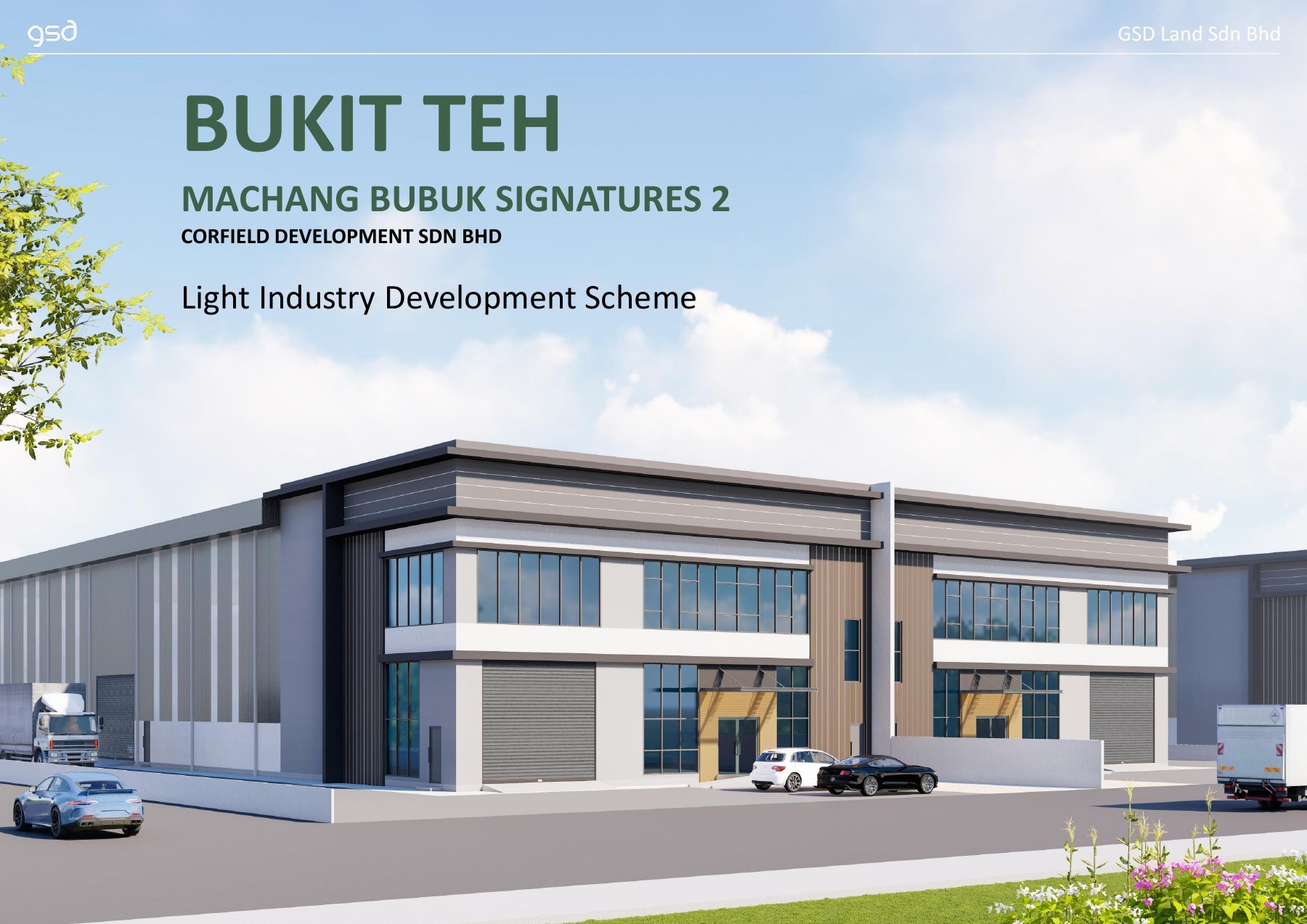 Machang Bubuk Signatures 2 @ Bukit Teh building facade — Developer building-facade artist impression