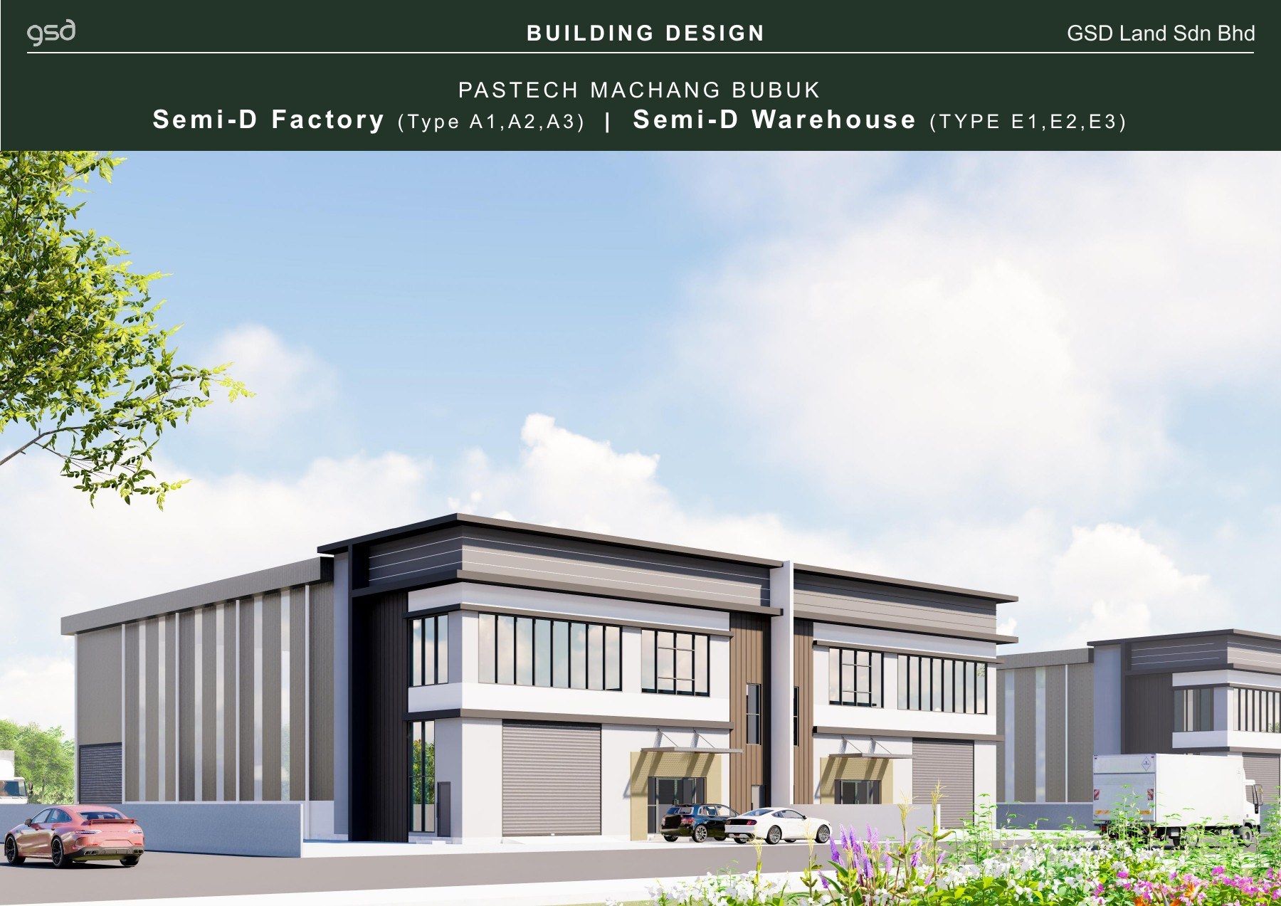 Machang Bubuk Signatures Phase 1 — Semi-detached factory exterior