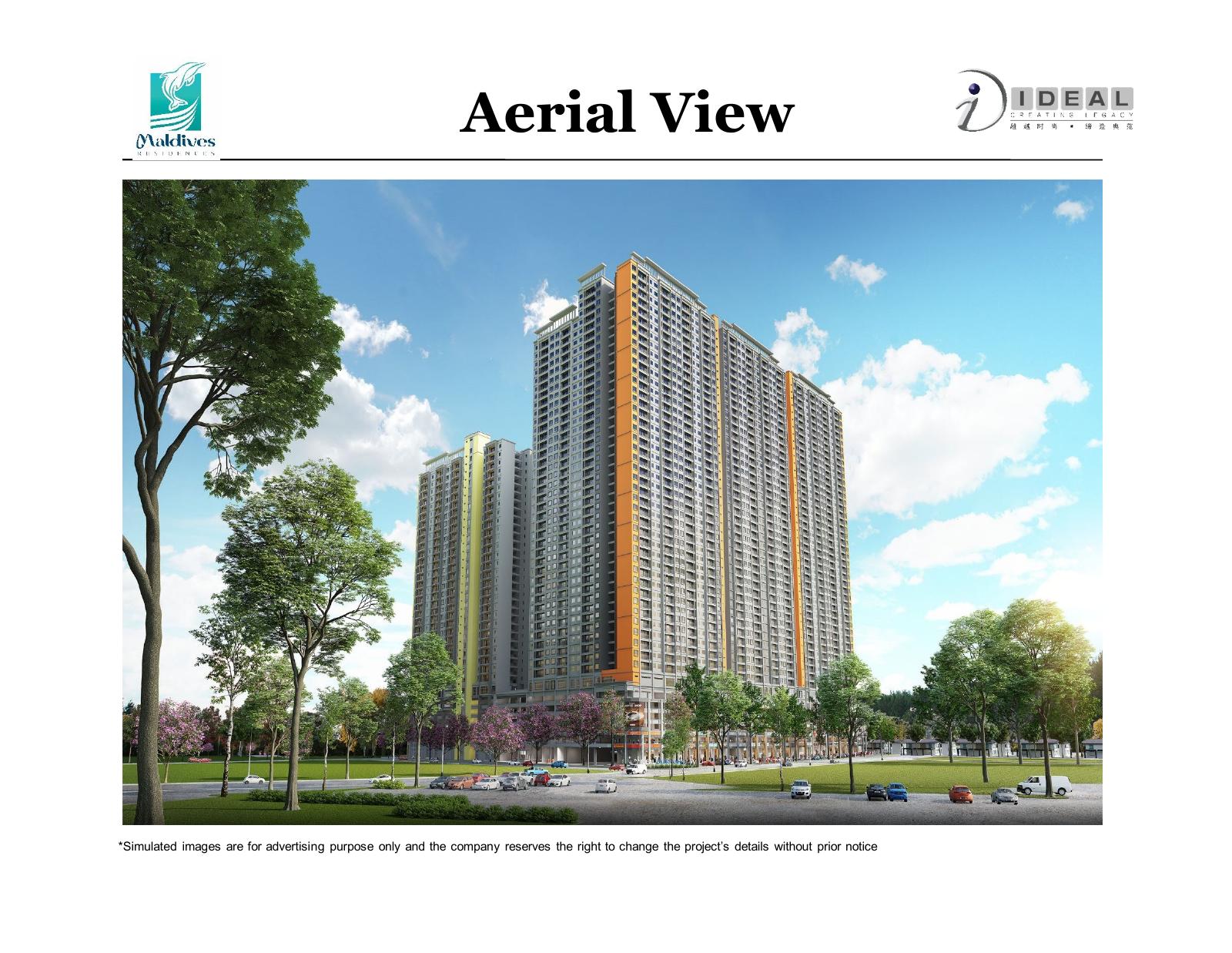 Maldives Residences building facade — Maldives Residences tower facade artist impression from the supplied project material