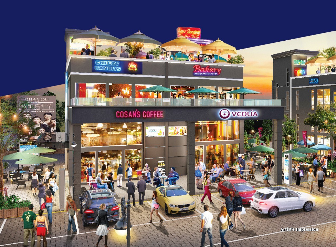 Marina City building facade — Developer building-facade artist impression