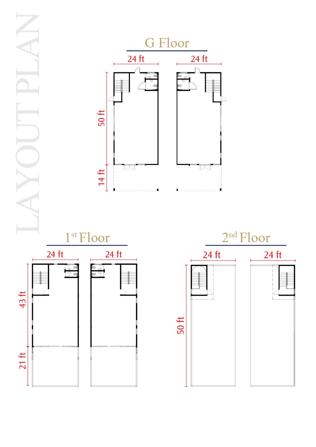 Marina City commercial shop layouts