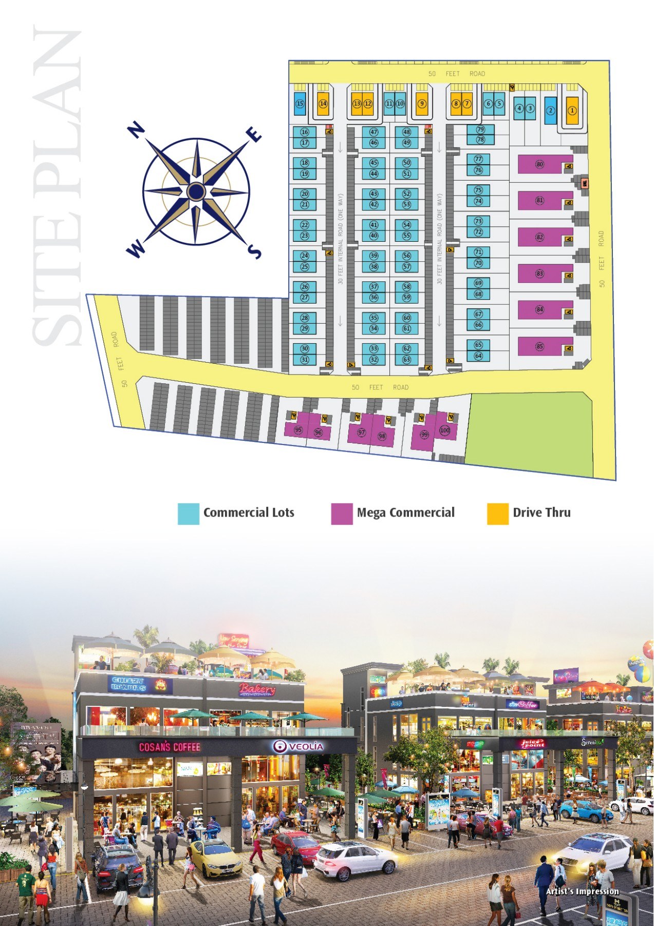 Marina City — Commercial site plan