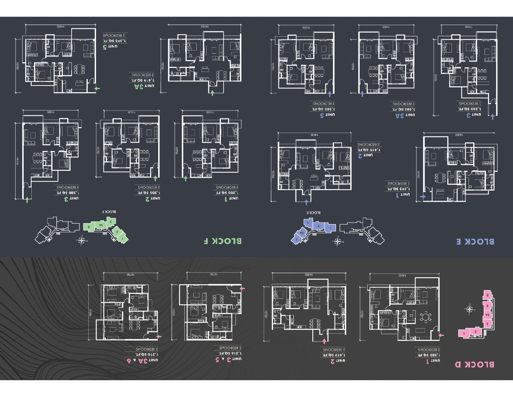 Marina Residence 2 unit floor plans