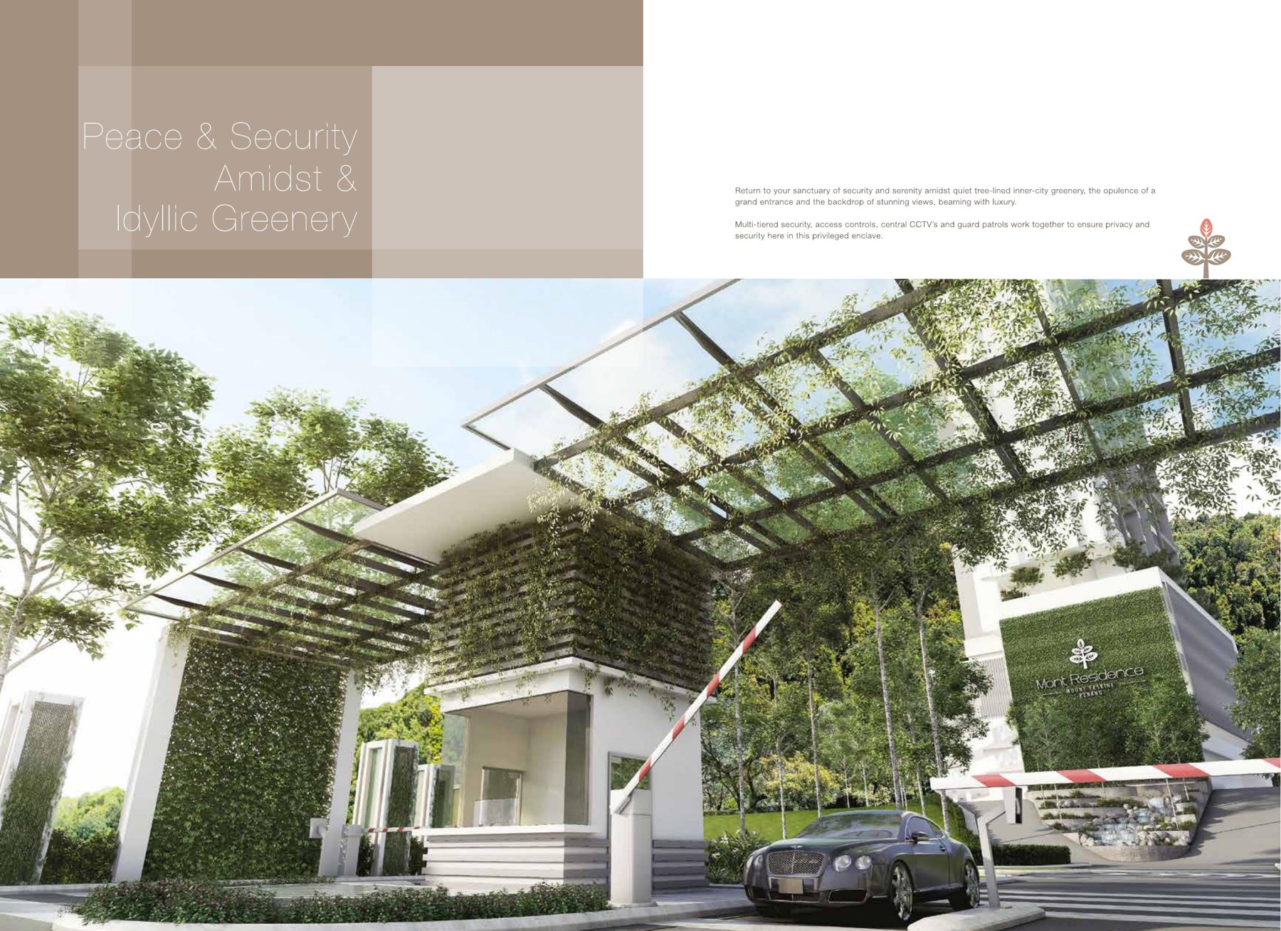 Mont Residence — Arrival and guardhouse