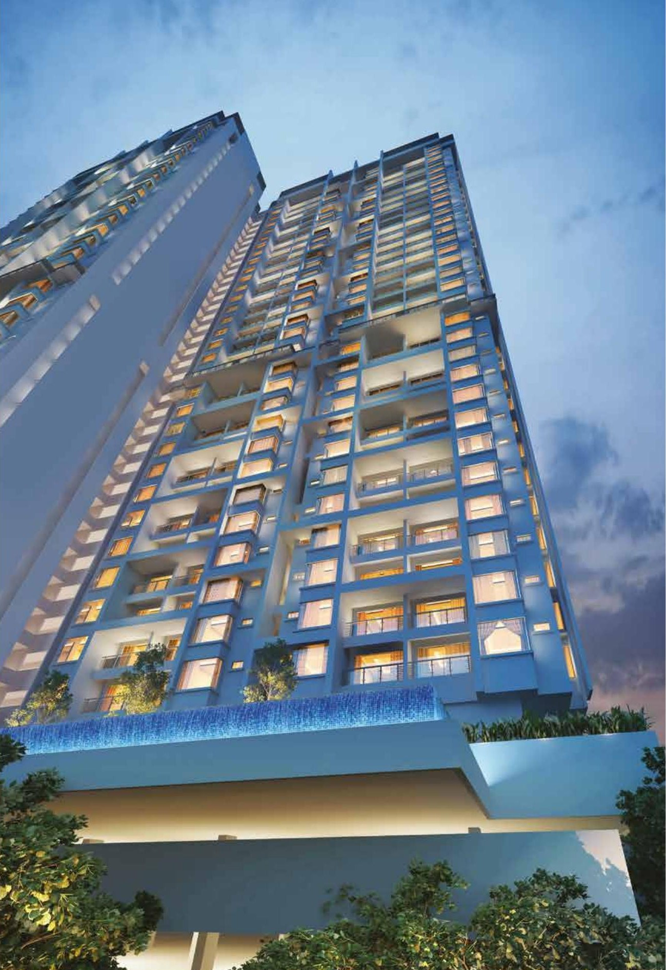 Mont Residence building facade — Developer building-facade artist impression