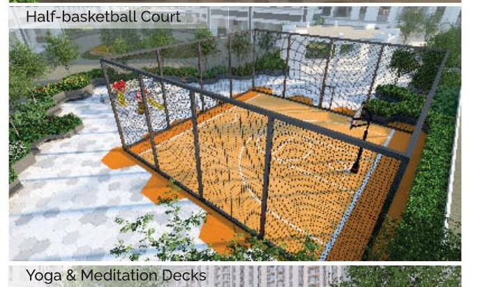 Montview Residences — Half-basketball court