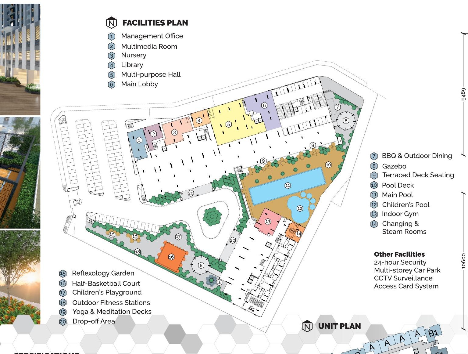 Montview Residences — Facilities and site plan