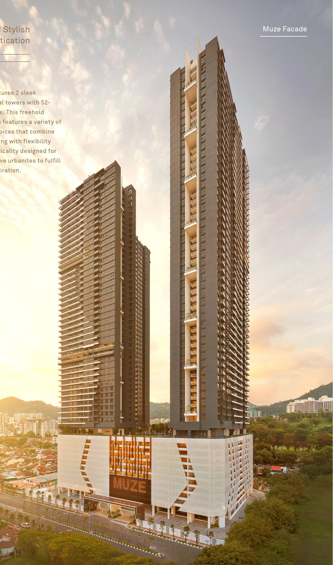 Muze @ PICC building facade — Developer building-facade artist impression