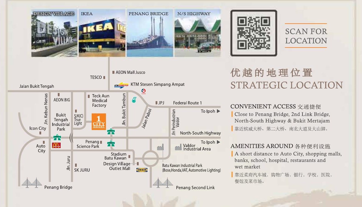 One City Height — Location and road connections