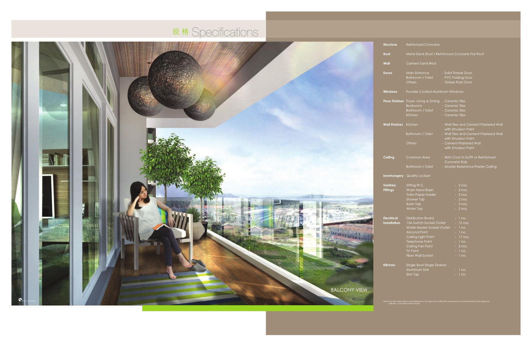 Paradigm Suites — Balcony and neighbourhood view