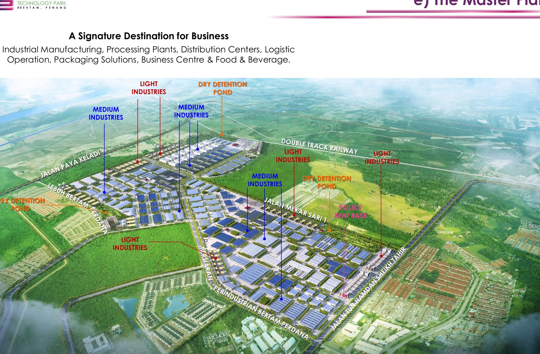 Penang Technology Park @ Bertam building facade — Building exterior or project masterplan from the supplied or official project material
