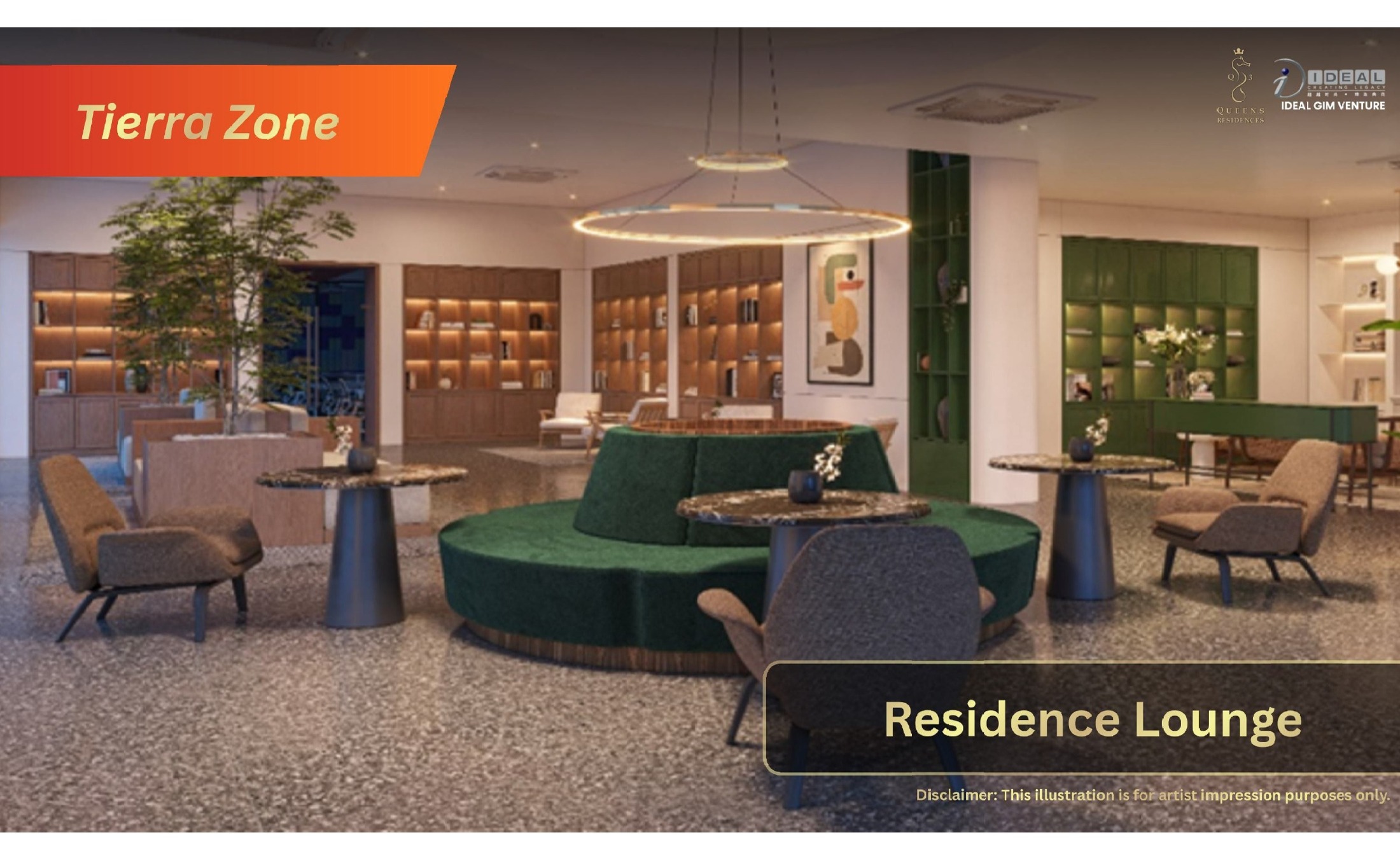 Queens Residences Q3 — Residence lounge