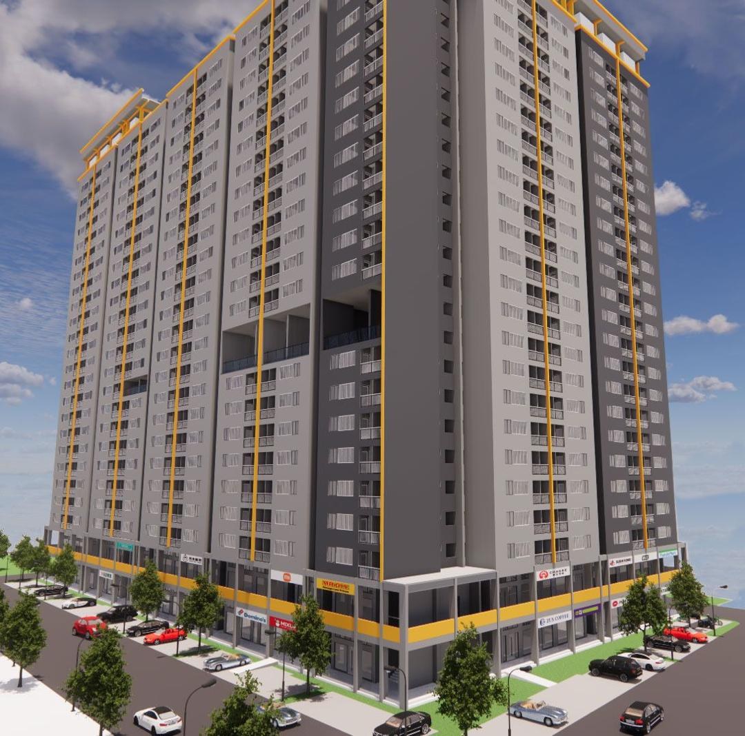 Rambai Indah Shoplots building facade — Building exterior or project masterplan from the supplied or official project material