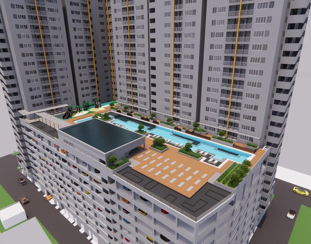 Rambai Indah Shoplots — Rambai Indah development exterior and podium