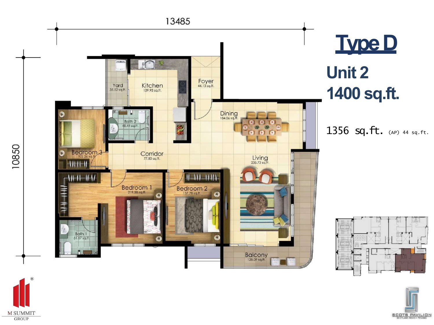 Scots Pavilion Type E floor plan
