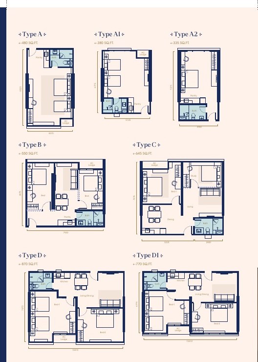Scott at Logan unit floor plans